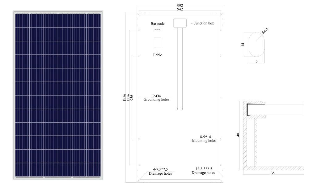 All Aluminum 8KW 50Hz 220V On Grid Solar PV System